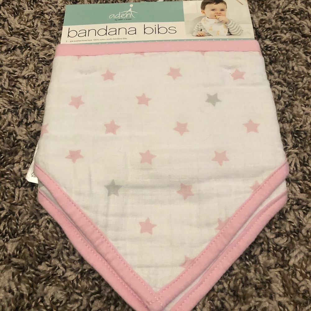 Brand new baby girl drool bibs